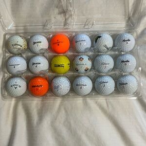 Assorted Golf Balls Set with Bright Colors